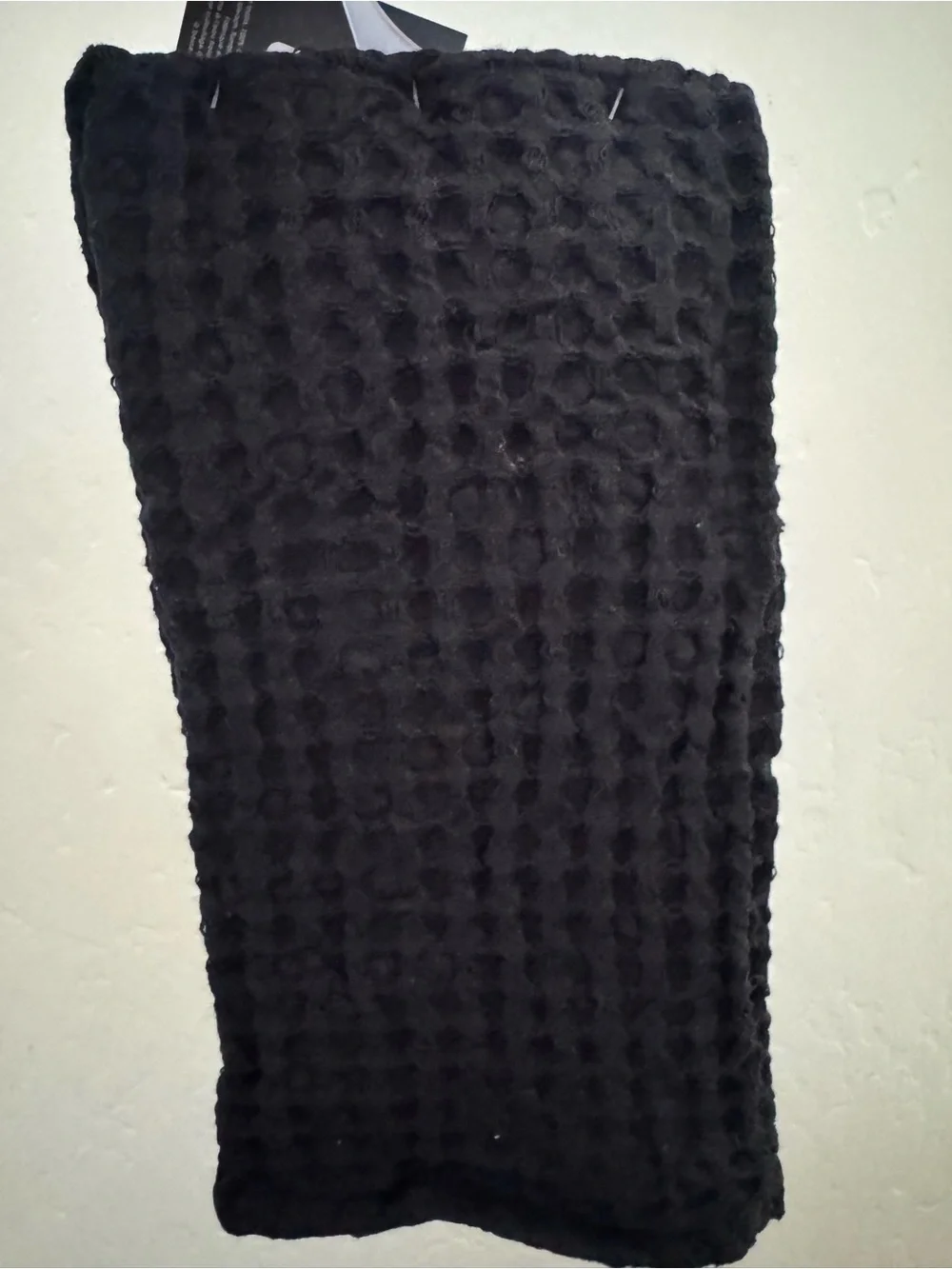 Cynthia Rowley Black Halloween Towel with White Ghosts and Orange Pumpkins